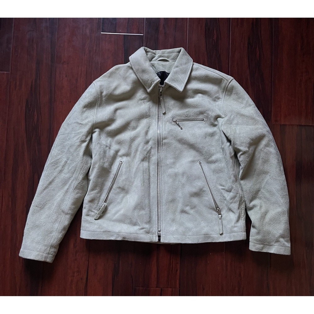 Stussy Bing Green Suede Leather Jacket Adult Size Small BNWT MSRP $475